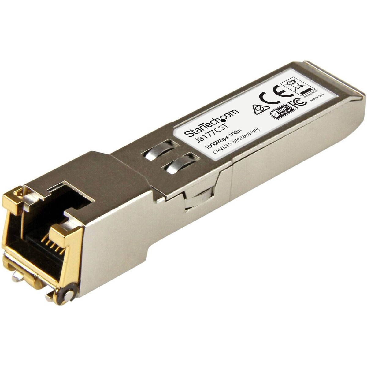 StarTech.com SFP (mini-GBIC) - 1 x RJ-45 Duplex 1000Base-T LAN - For ...