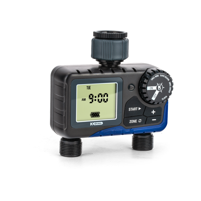 K-Rain K Dial Dual Outlet Digital Tap Timer