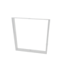 Rapid 732 x 700 x 60mm White Rio Steel Tube Table Leg