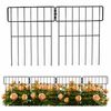 Advwin Garden Fence DIY Decorative Metal Panels Flower Bed Pet Barrier Border 33x44cm