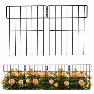 Advwin Garden Fence DIY Decorative Metal Panels Flower Bed Pet Barrier Border 33x44cm