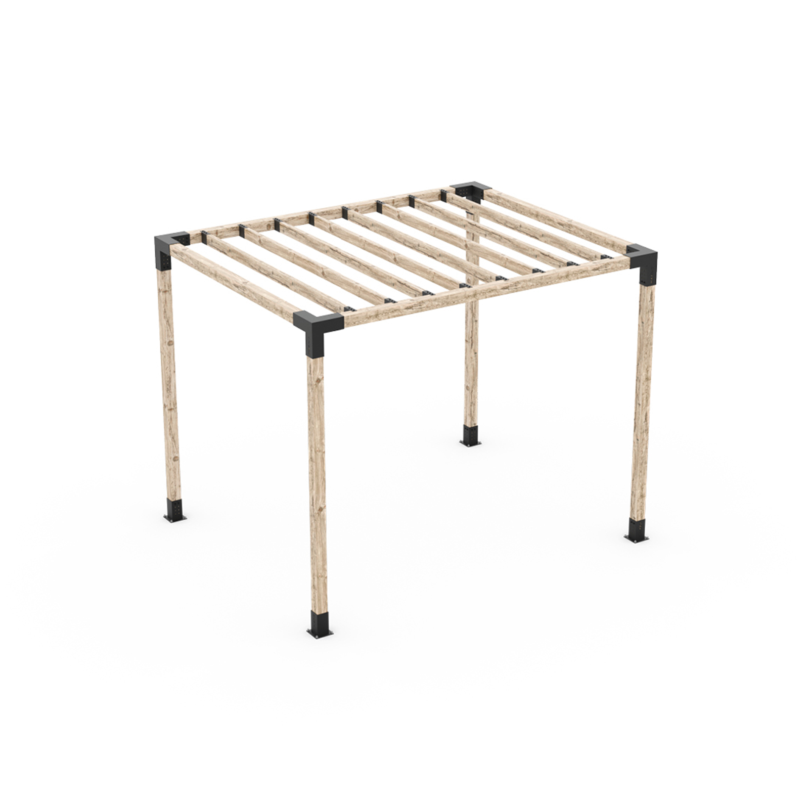 Toja Grid Pergola Kit w/ Knect Rafter Brackets