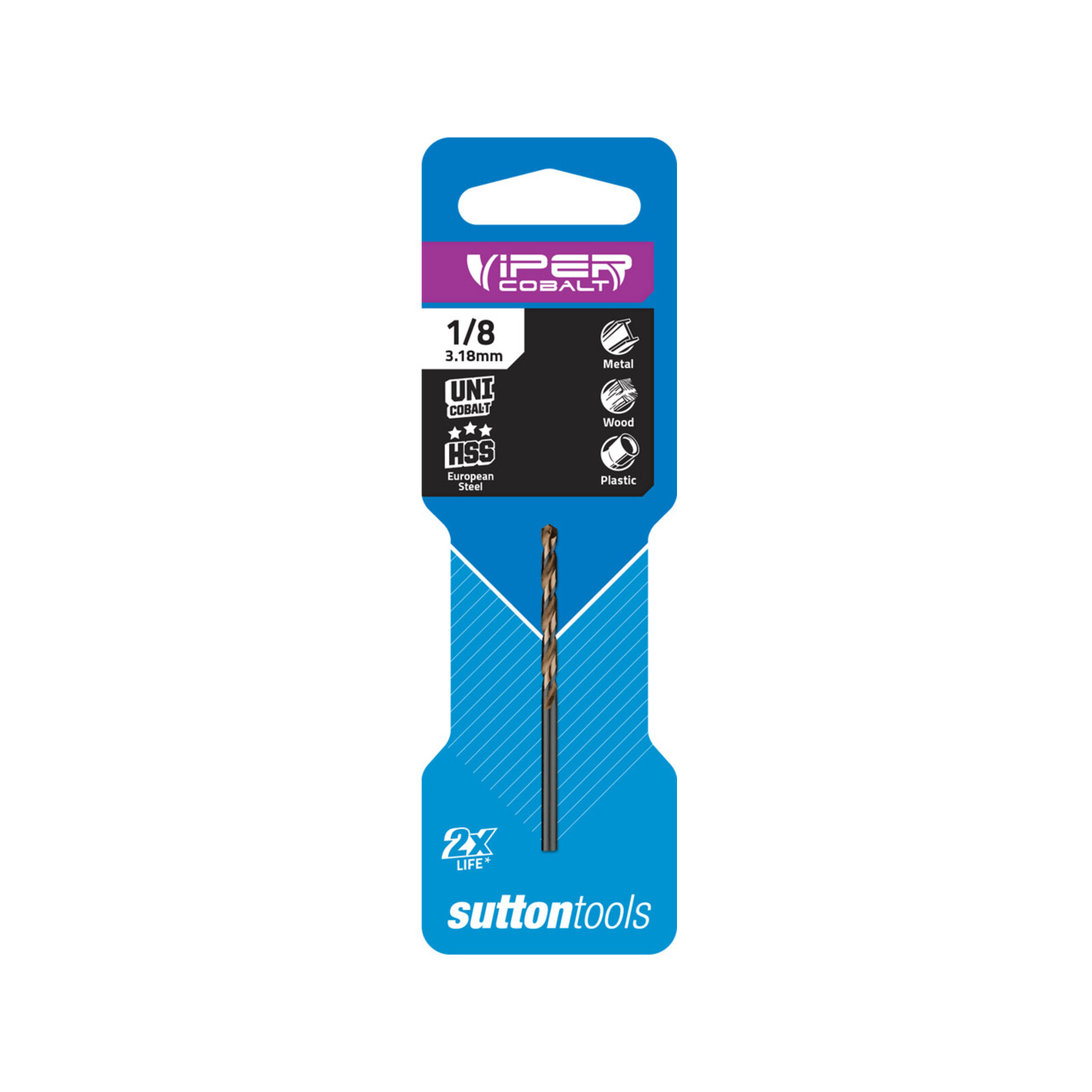 Sutton Tools 1 8 Viper Cobalt Jobber Drill Bit Bunnings Australia
