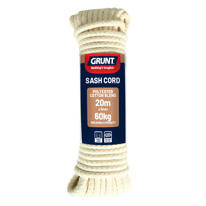 GRUNT 8mm x 15m Polyester Cotton Sash Cord