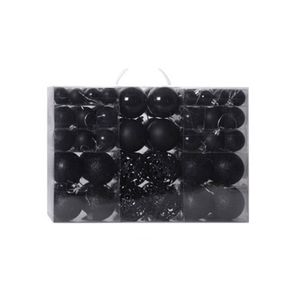 Catzon 100 Pcs Christmas Ball Ornaments Set-Black