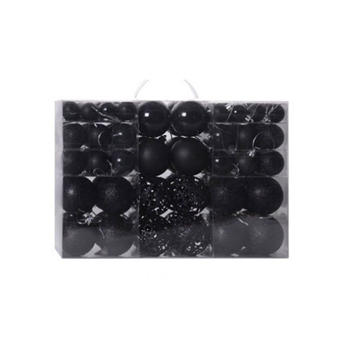 Catzon 100 Pcs Christmas Ball Ornaments Set-Black