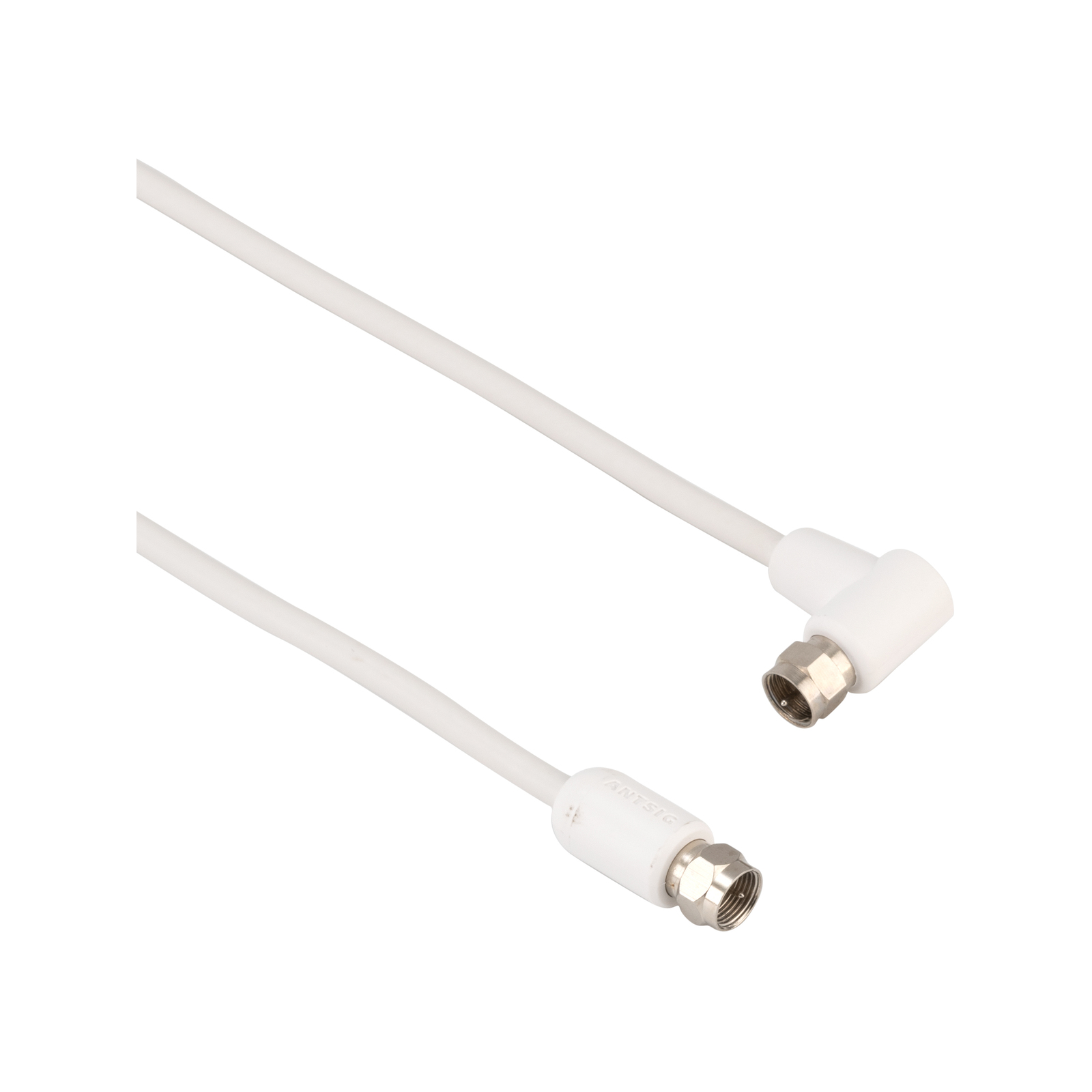 Antsig 2m White Right Angle F Type Male Antenna Cable Accessory