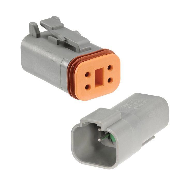 NARVA 4-Way Male/Female Deutsch® Connector With Wedges and Size 16 Terminals Kit (Pair)