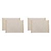 2x 2pc NF Home & Entertaining Essentials Elysian Placemat 33x45cm Solid Taupe