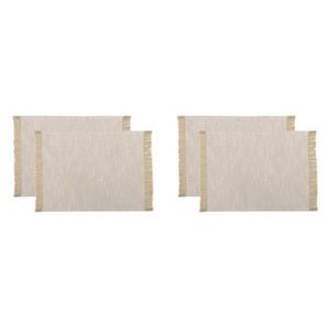 2x 2pc NF Home & Entertaining Essentials Elysian Placemat 33x45cm Solid Taupe
