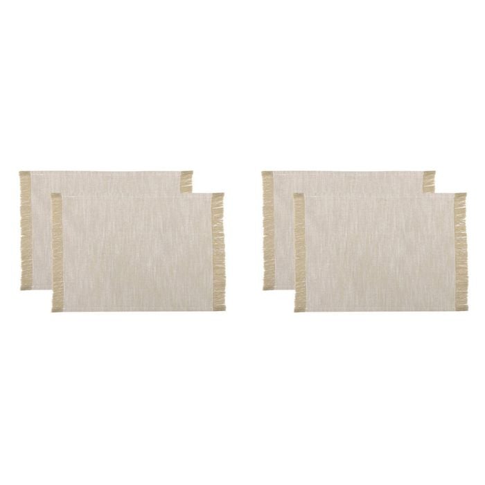 2x 2pc NF Home & Entertaining Essentials Elysian Placemat 33x45cm Solid Taupe