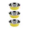 3x Paws And Claws Stainless Steel Cat/Dog Food/Drink Bowl 1.5L Assorted