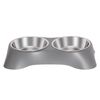 Happy Tails Steel Insert Pet Double Bowl