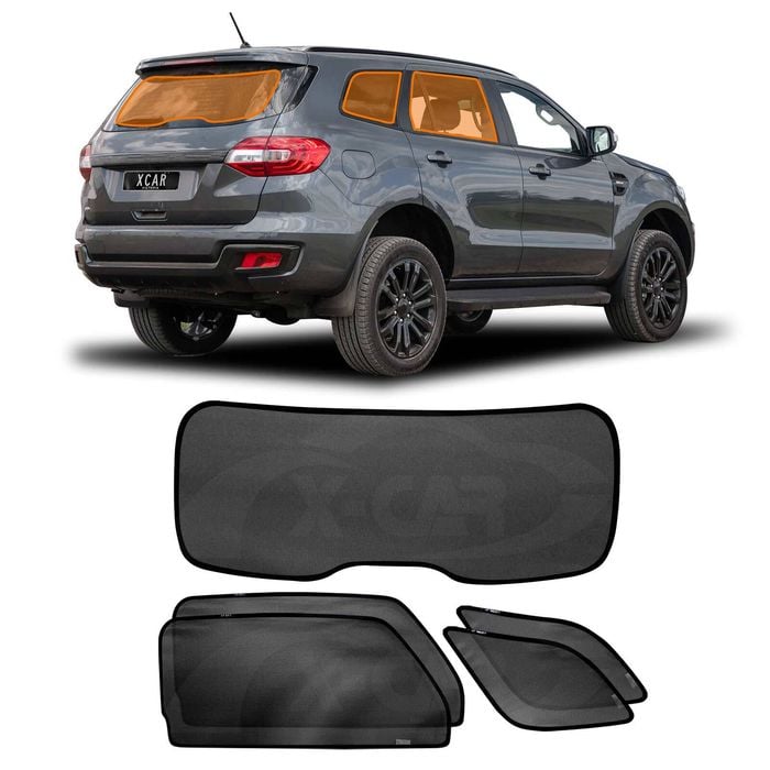 Window Sun Shades for Ford Everest 2015-2022 Rear Windscreen Shade Sun Blind Mesh
