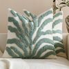 Gioia Casa 2-Pack Tufted Leaf Cushion Covers 45cm x 45cm - Seafoam