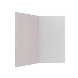Stein 900 x 750 x 1830mm White 2-Sided Flat Wall Shower Liner 