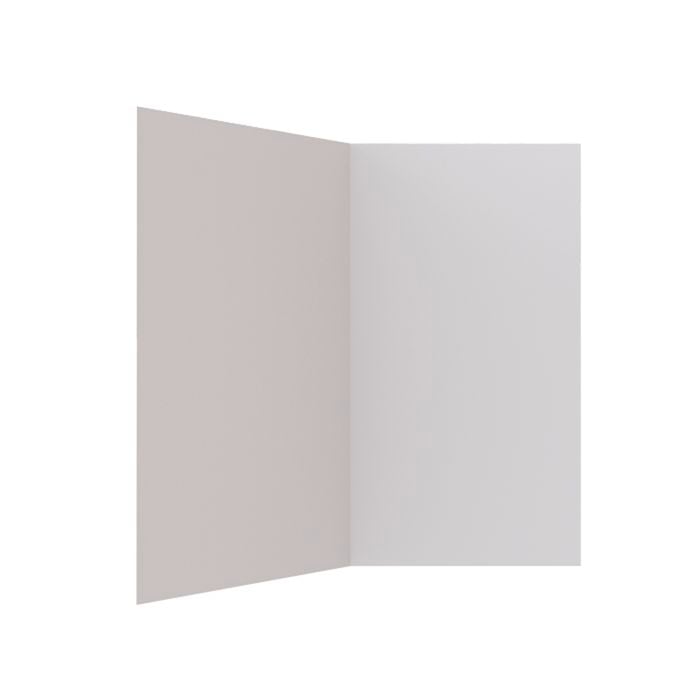 Stein 900 x 750 x 1830mm White 2-Sided Flat Wall Shower Liner 