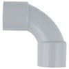 DETA 25mm Grey PVC Conduit 90° Elbow - Single Pack