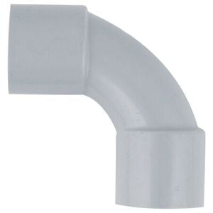 DETA 25mm Grey PVC Conduit 90° Elbow - Single Pack