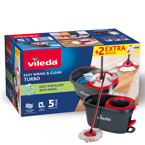 Vileda Easy Wring And Clean Turbo Mop With 2 Refills