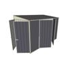 Build-a-Shed 1.5 x 3 x 2m Double Hinged Side Door Skillion Shed - Grey