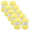 10x Malli Daffodil Yellow Blend Basic 100g Knitting Yarn Acrylic/poly