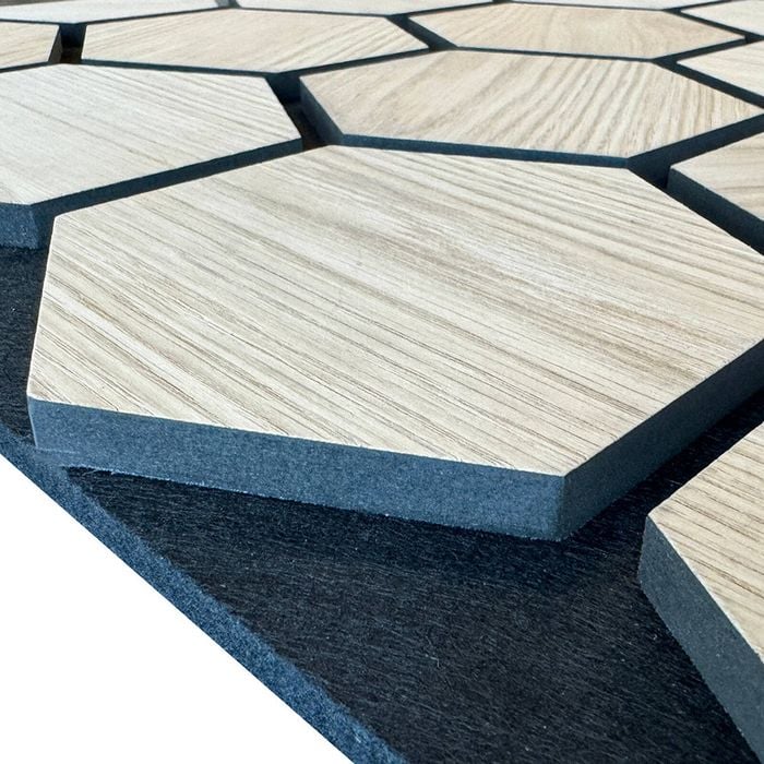 Modern Furniture Hexagon WOODFLEX Acoustic Wood Wall Panels - SAMPLE