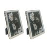 2PK SS Collective Silver Braided Textured Modern Photo Frame Rectangle 4x6