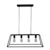 Oriel Lighting Wainscott Hamptons Style Classic Pendant Light Black 4lt