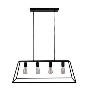 Oriel Lighting Wainscott Hamptons Style Classic Pendant Light Black 4lt