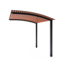 Exterior Life 5.0m Miami Curved Monument/Wild Olive Pergola