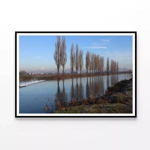 Lake Surrounded By Trees  Print 100% Australian Made 90x60cm  (Poster)