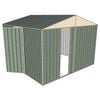 Build-a-Shed 3 x 3 x 2.3m Gable Single Sliding Door Shed with Hinged Side Door - Green