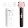 Catzon Women Bikini Trimmer Dual-head Electric Shaver For Legs Face Arms Underarms-pink