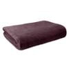 Ardor Boudoir Lucia Size Queen Bed Luxury Plush Velvet Blanket Aubergine