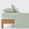Dreamaker 300TC Cotton Percale Sheet Set Sage King Single Bed