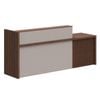 Modern Furniture KNOX 240cm Reception Desk Right Panel - Walnut