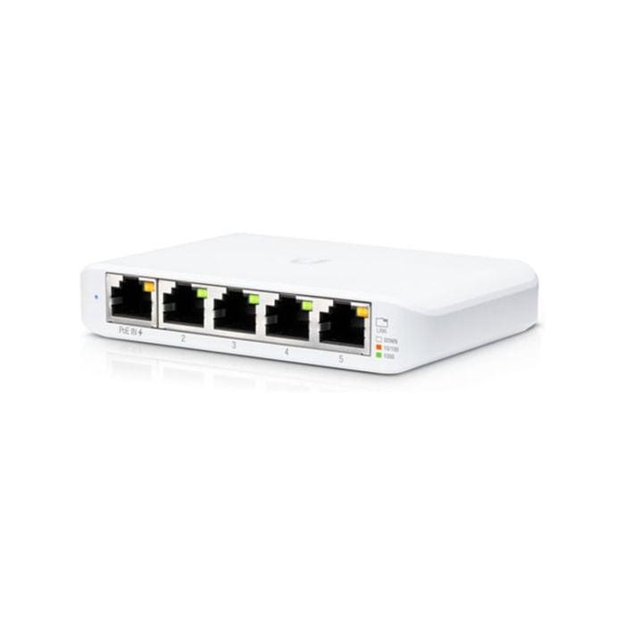 Ubiquiti USW-Flex Mini 5-Port With PoE Gigabit UniFi Switch (5 Pack) [USW-Flex-Mini-5]