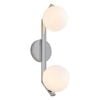 Cougar Lighting Rayna Ip Rated 2lt Wall Light Chrome