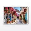 Street, Buildings and Flowers  Print 100% Australian Made 120x90cm  (Poster)