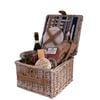 Avanti 2 Person Picnic Basket Hampton Stripe Pattern Lining 32x32x20cm