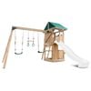 Lifespan Kids Montrose Swing Set & Play Centre with 2.2m White Slide 