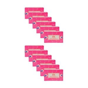 12PK Satya Home Fragrance Scented Incense Sticks Packet Set 15gm Rose