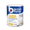 British Paints White Gloss Clean And Protect Interior Paint - 1L