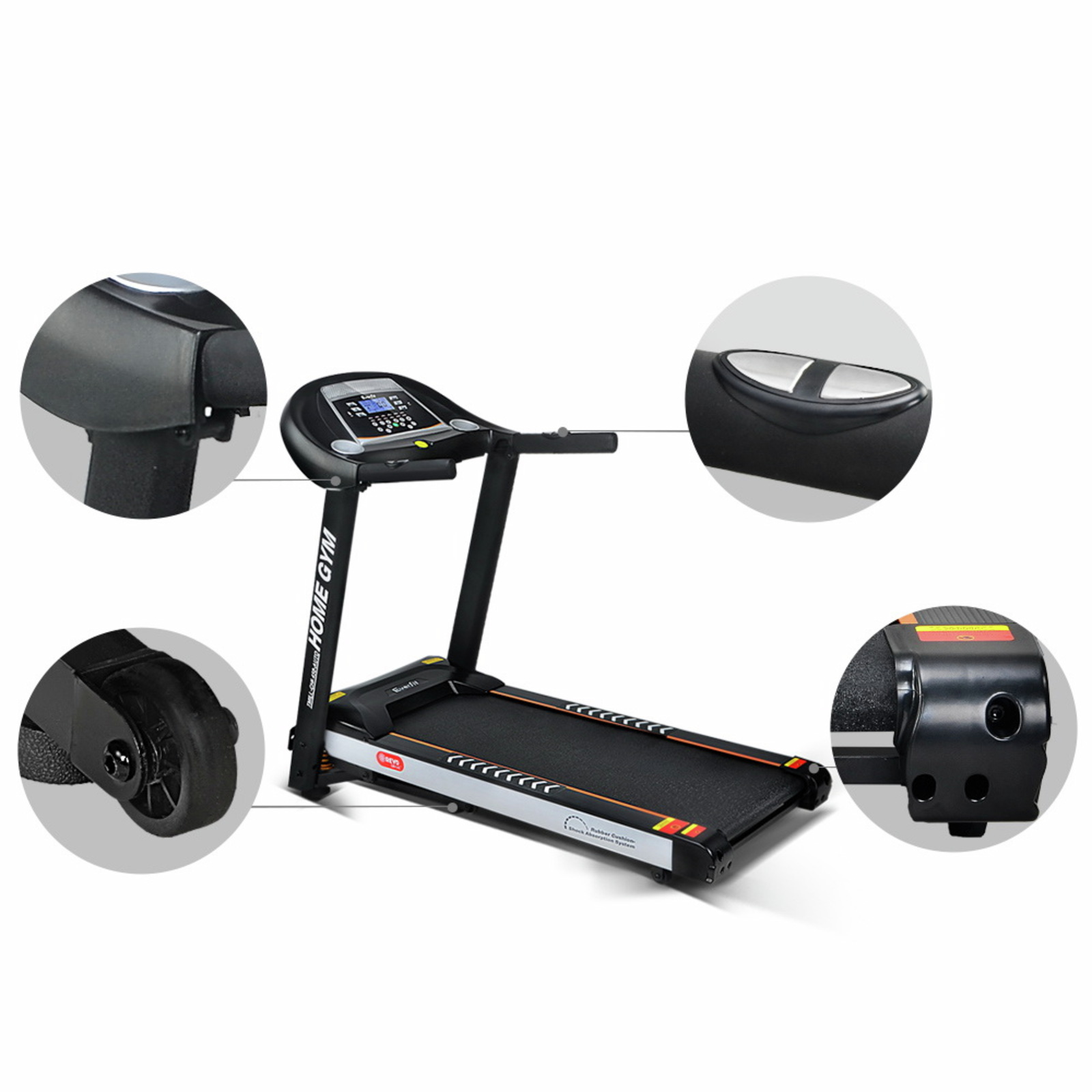 Everfit Black 45cm Electric Incline Treadmill Bunnings Australia