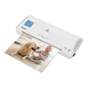 Devanti A4 Laminator Machine for Office School Home Document Photo Card Handmade A4 A5 A6 White