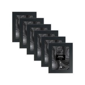 6PK Unigift Noosa 15x20cm MDF/Glass Picture Frame - Black