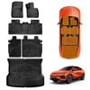 Floor Mats Boot Liner Set for XPeng G6 2024-Onwards All Weather Cargo Kick Mats Back Seat Protector