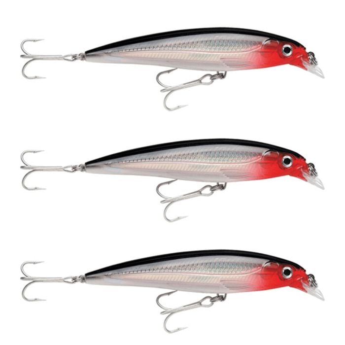3x Rapala 14cm Saltwater X Rap Jerkbait Fishing Lures - Silver