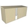 Build-A-Shed 1.2 x 4.5 x 2.0m Skillion Single Sliding Side Door Shed - Cream